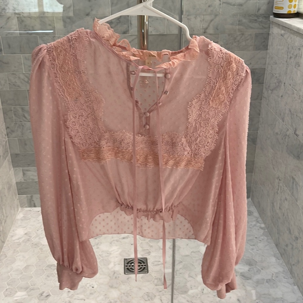 Never worn love shack fancy blouse.